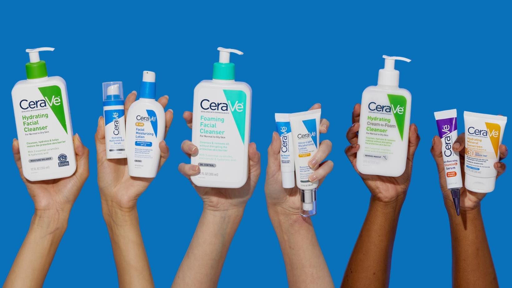 Load video: Dermatologist-developed CeraVe Moisturizing Lotion: A video tutorial demonstrating application for optimal results and healthy skin. Learn about the benefits of this lotion for deep hydration and a strong skin barrier.